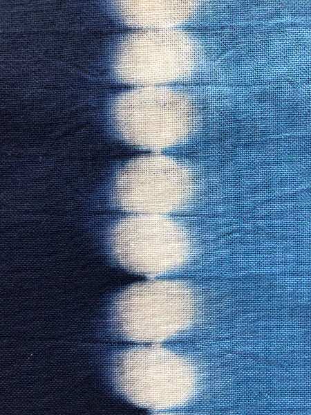 Blue Somewake Shibori Tenugui