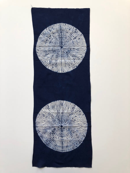 Blue Karamatsu Shibori Tenugui