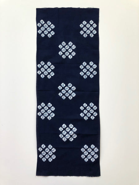 Blue Kikai-Kumo Ishidatami Shibori Tenugui
