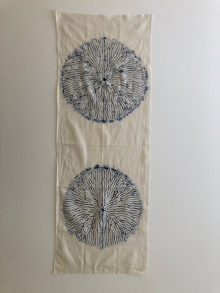 White Karamatsu Shibori Tenugui