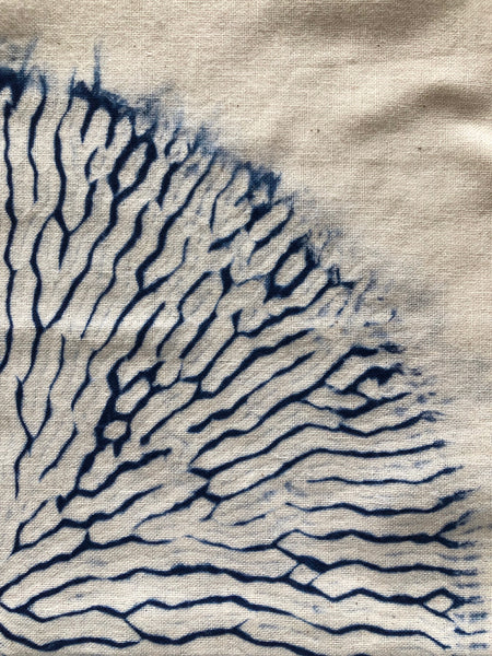 White Karamatsu Shibori Tenugui