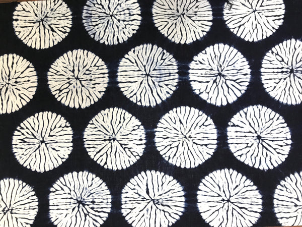 Cotton Tenugui for Mokume Shibori - Printed with 'Aobana' Fugitive Ink