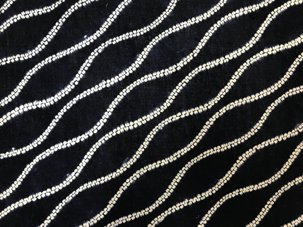 Cotton Tenugui for Ori-Nui Shibori - Printed with 'Aobana' Fugitive Ink