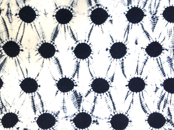 Cotton Lawn Scarf Printed with 'Aobana' Ink for Tesuji