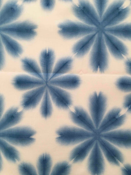 Blue Kikka Sekka Shibori Tenugui