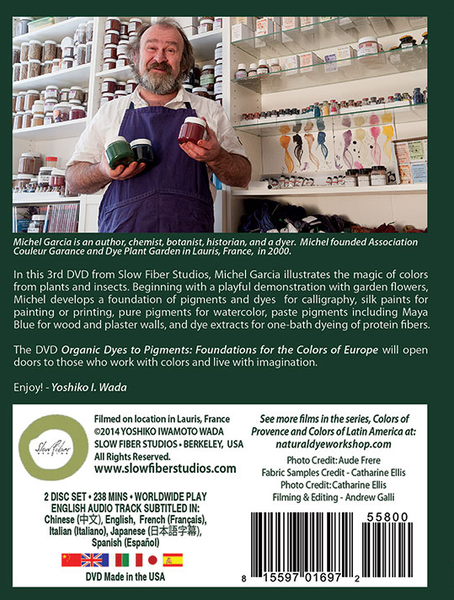 Natural Dye Workshop III: Organic Dyes to Pigments: Foundations for the Colors of Europe
