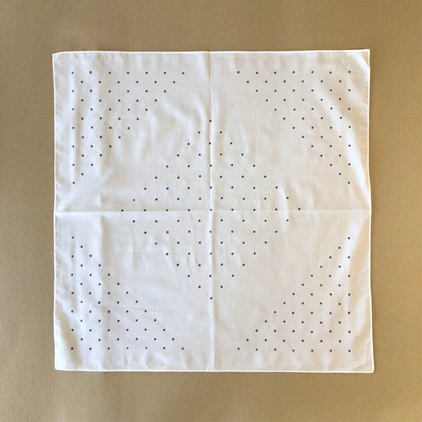 Cotton Lawn Bandana for Tsukidashi or Kanoko from Japan - Printed with 'Aobana' Fugitive Ink