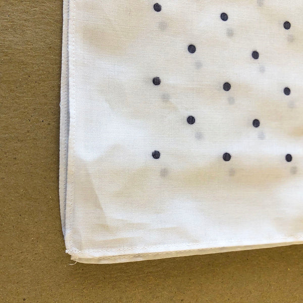 Cotton Lawn Bandana for Tsukidashi or Kanoko from Japan - Printed with 'Aobana' Fugitive Ink