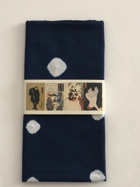 Blue Mizutama Ko-boushi Shibori Tenugui