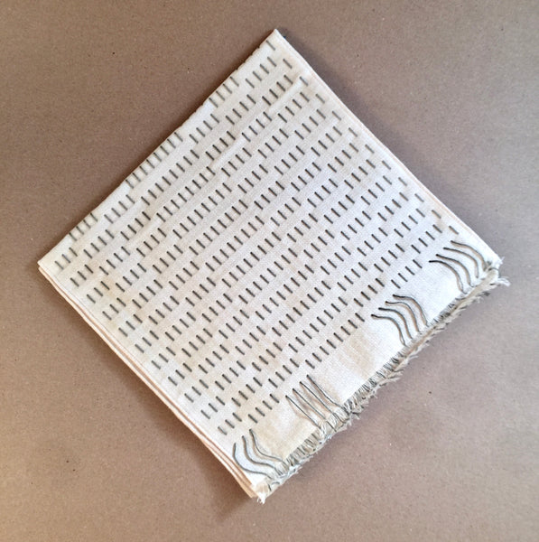 Woven-Shibori Scarf Blank - Small Block (or Monk's Belt)