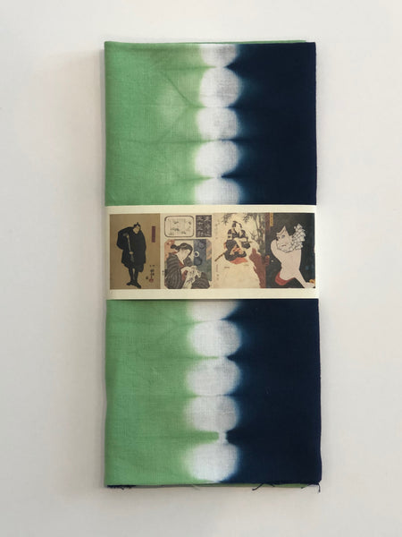 Green Somewake Shibori Tenugui