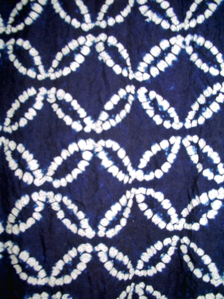 Cotton Tenugui for Ori-Nui Shibori - Printed with 'Aobana' Fugitive Ink