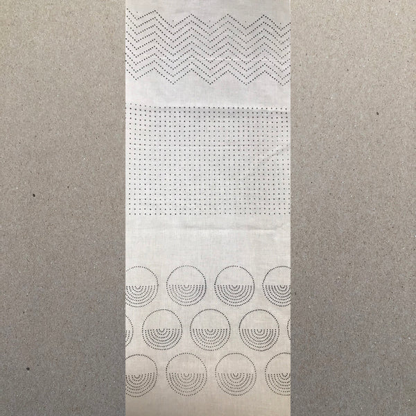 Cotton Tenugui for Mokume Shibori - Printed with 'Aobana' Fugitive Ink