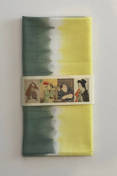 Yellow Somewake Shibori Tenugui