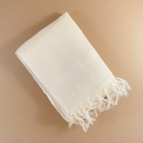 Handwoven French Linen Scarf
